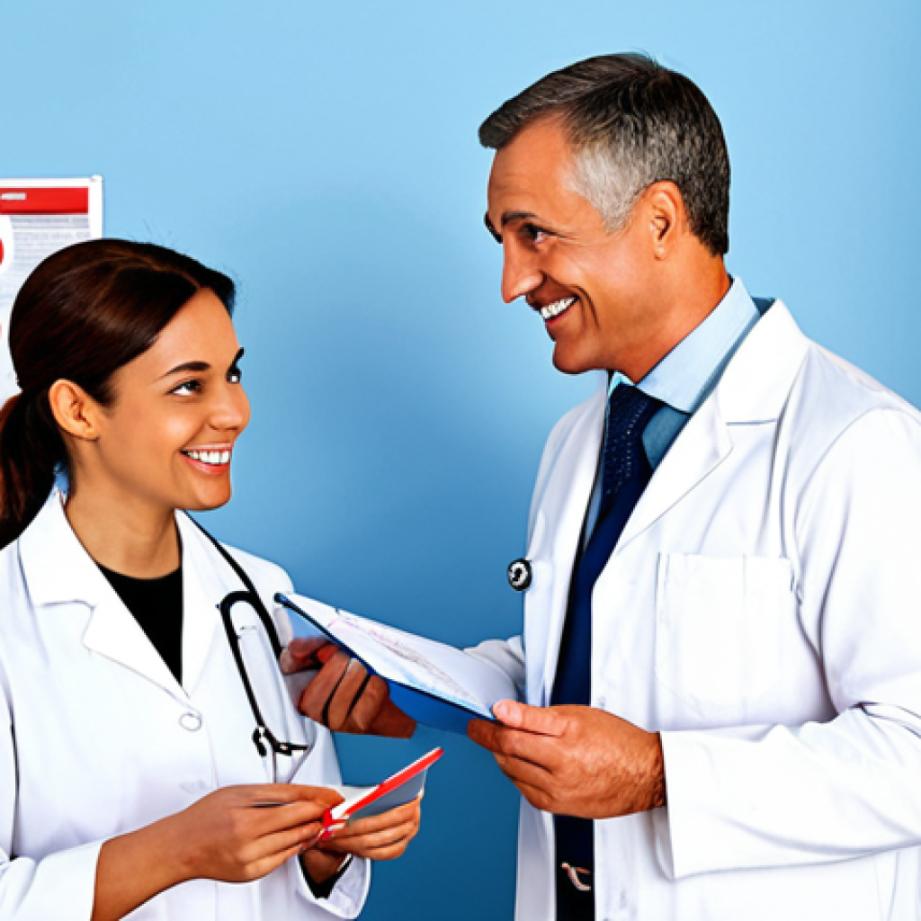 Prevention & Awareness**

"A friendly doctor in a modern, clean clinic setting, explaining a health check report to a smiling, fully clothed woman. The report highlights common 'red flag' areas like blood sugar and cholesterol, but with an optimistic, preventative tone. Background elements include health education posters and advanced medical equipment. Appropriate attire, safe for work, perfect anatomy, natural proportions, professional, modest, family-friendly, promoting health awareness, high quality."

**