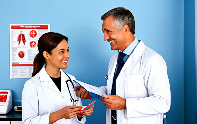 Prevention & Awareness**

"A friendly doctor in a modern, clean clinic setting, explaining a health check report to a smiling, fully clothed woman. The report highlights common 'red flag' areas like blood sugar and cholesterol, but with an optimistic, preventative tone. Background elements include health education posters and advanced medical equipment. Appropriate attire, safe for work, perfect anatomy, natural proportions, professional, modest, family-friendly, promoting health awareness, high quality."

**