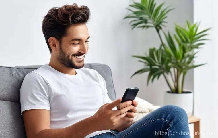 폐기능 검사 장비의 최신 기술 - **Prompt: "A bright and clean modern home living room, bathed in soft, natural daylight. A young, ca...